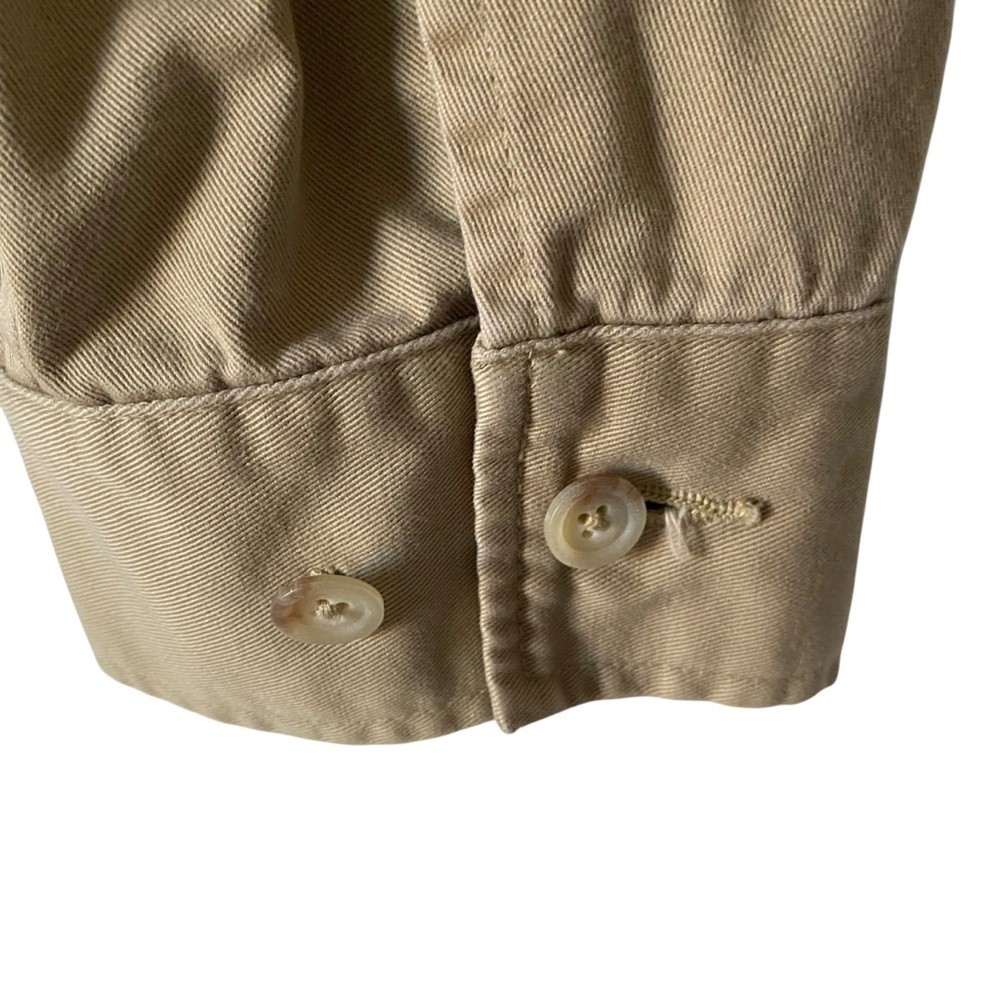 Polo by Ralph Lauren Vintage Tan Men's Harrington Jacket Preppy Classic Large - Picture 5 of 7